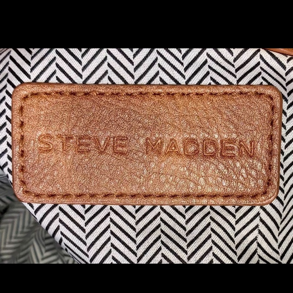 sOLD Steve Madden Brown Vegan Leather Crossbody Satchel - Picture 12 of 16